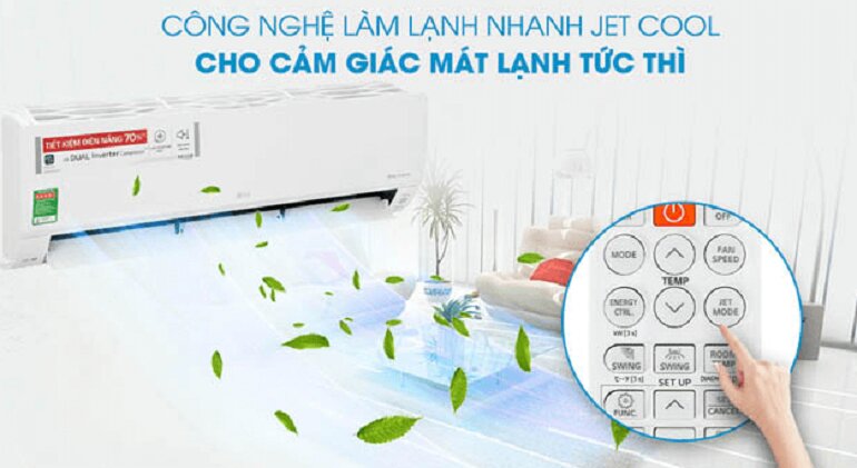 Tìm hiểu ưu nhược điểm của chế độ Jet Cool trên điều hòa LG
