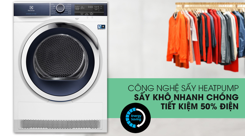 Những công nghệ hiện đại có trong máy sấy quần áo Electrolux 9kg EDH903R9WB