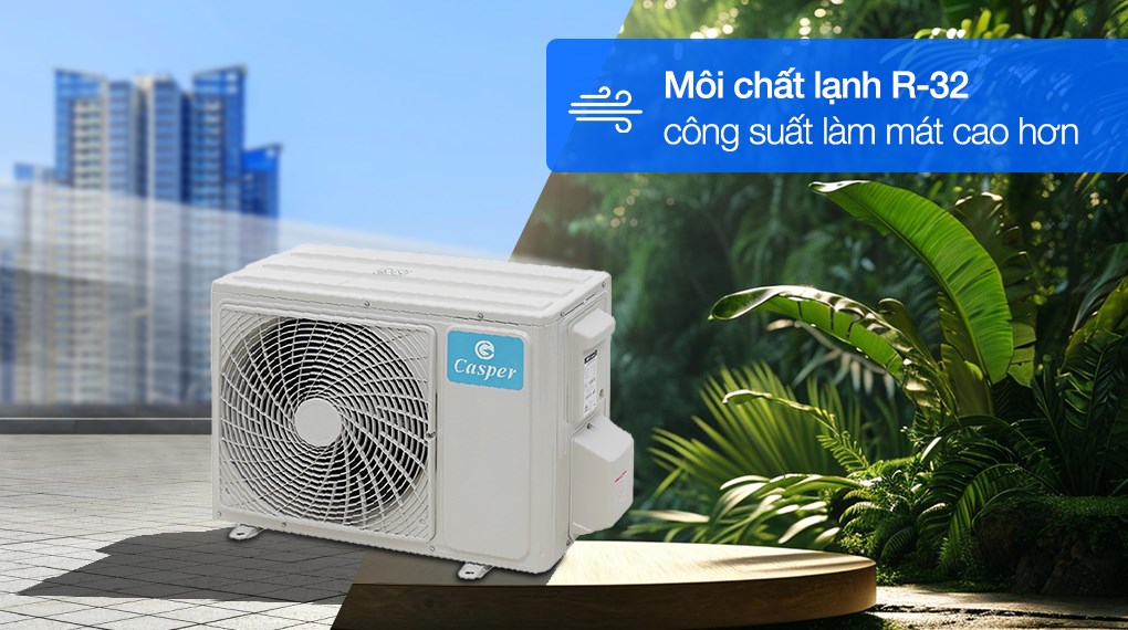 Không gian tiên nghi hơn nhờ có điều hòa Casper QC-12IS36