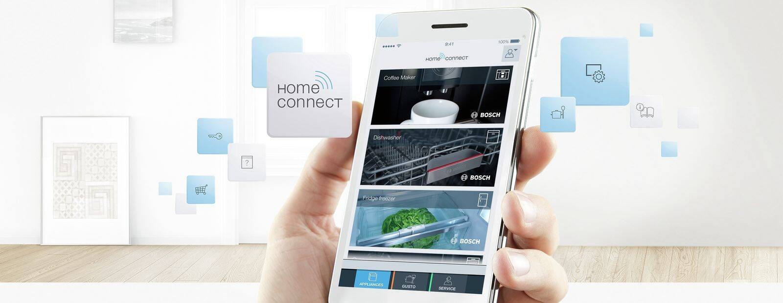 Tính năng Home connect giúp kiểm soát thiết bị