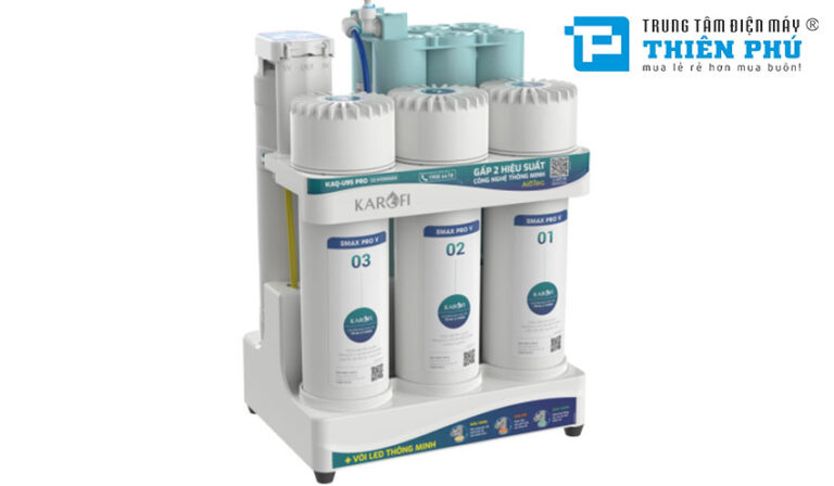 Máy lọc nước Karofi KAQ-U95 Pro 10 lõi cho gia đình cần sử dụng nuồn nước sạch