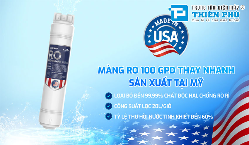 Máy Lọc Nước Karofi KAQ-U95 Pro 10 Lõi