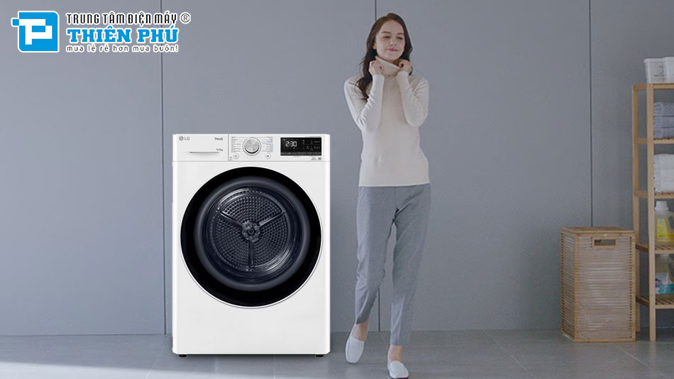Máy sấy quần áo LG inverter DVHP50W giải pháp sấy khô quần áo cho mọi gia đình