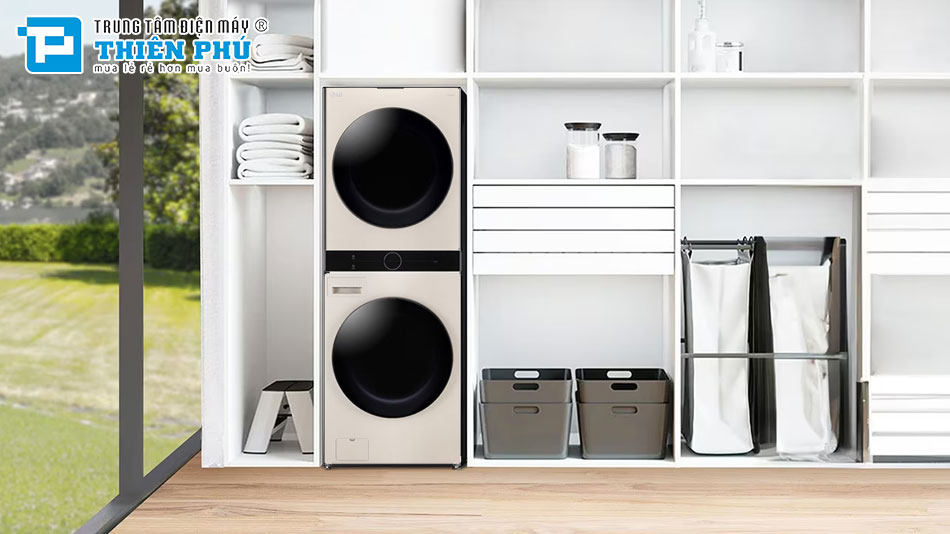 Ưu điểm của chiếc tháp giặt sấy LG WashTower™ WT1410NHE