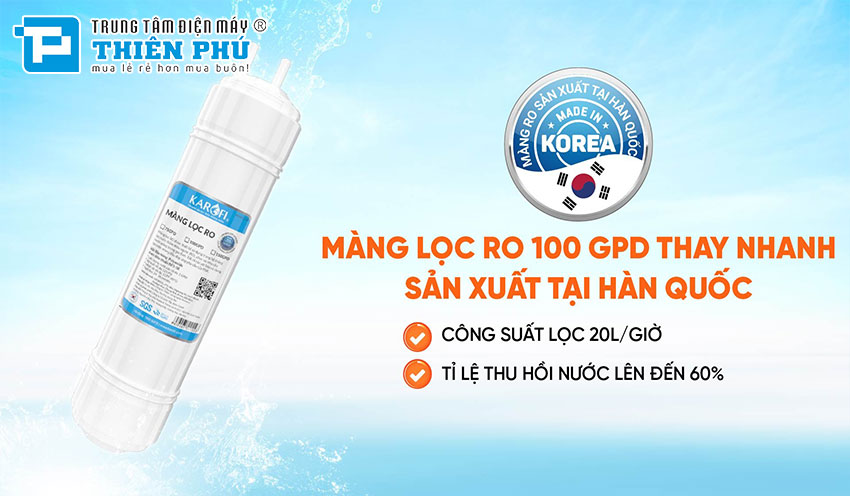 Máy Lọc Nước Nóng Lạnh Karofi Livotec 616 10 Lõi