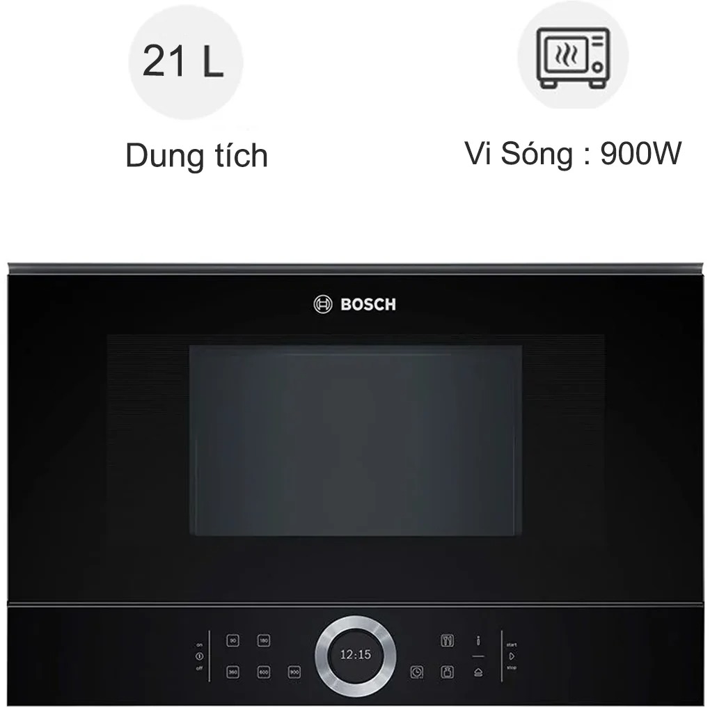 Điểm danh những đặc điểm nổi bật xuất hiện trên lò vi sóng Bosch BFL634GB1B 21 lít series 8