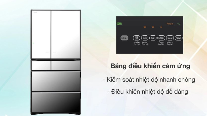 Những lợi ích tuyệt vời mà tủ lạnh Hitachi 6 cánh R-HW620RV(X) mang tới