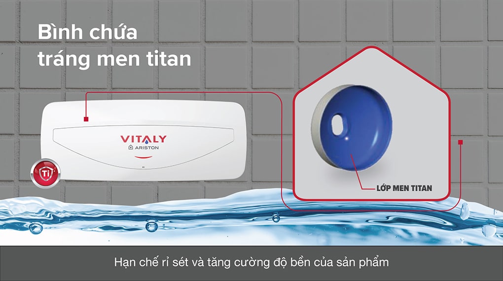 Đánh giá chi tiết bình nóng lạnh Ariston Vitaly 20SL