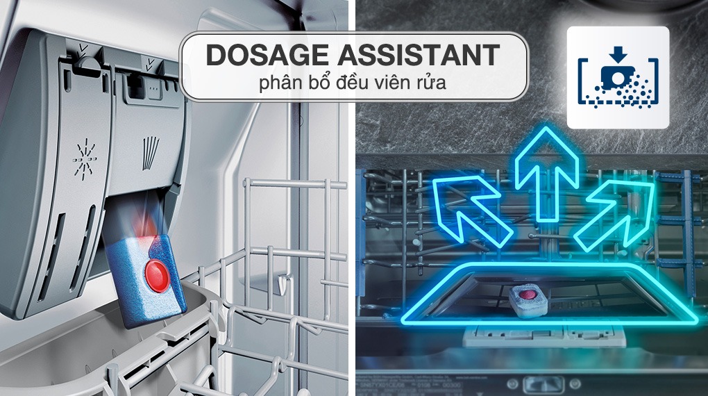 DosageAssist- Công nghệ đáng để người dùng chú ý ở máy rửa bát Bosch