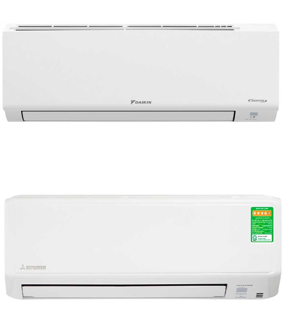 So sánh giữa điều hòa Daikin FTKB25YVMV và Mitsubishi SRK10YYP-W5
