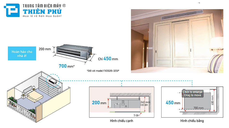 Dàn lạnh điều hòa trung tâm Daikin VRV có những loại nào?