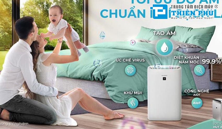 Sống sạch từng khoảnh khắc cùng với máy lọc không khí Sharp KI-N50V-W