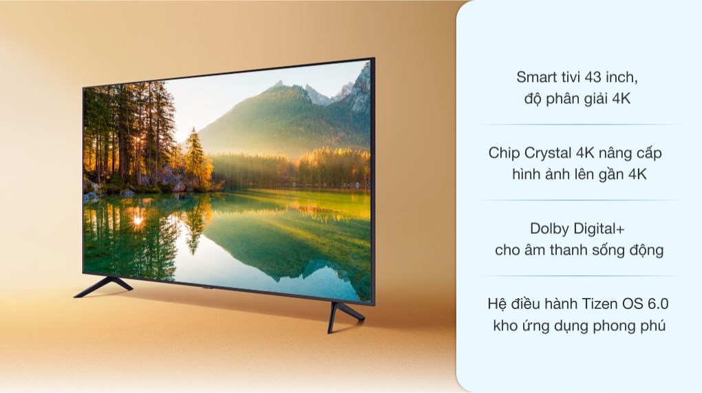 Gợi ý top 3 Smart Tivi samsung 43 inch hấp dẫn người dùng