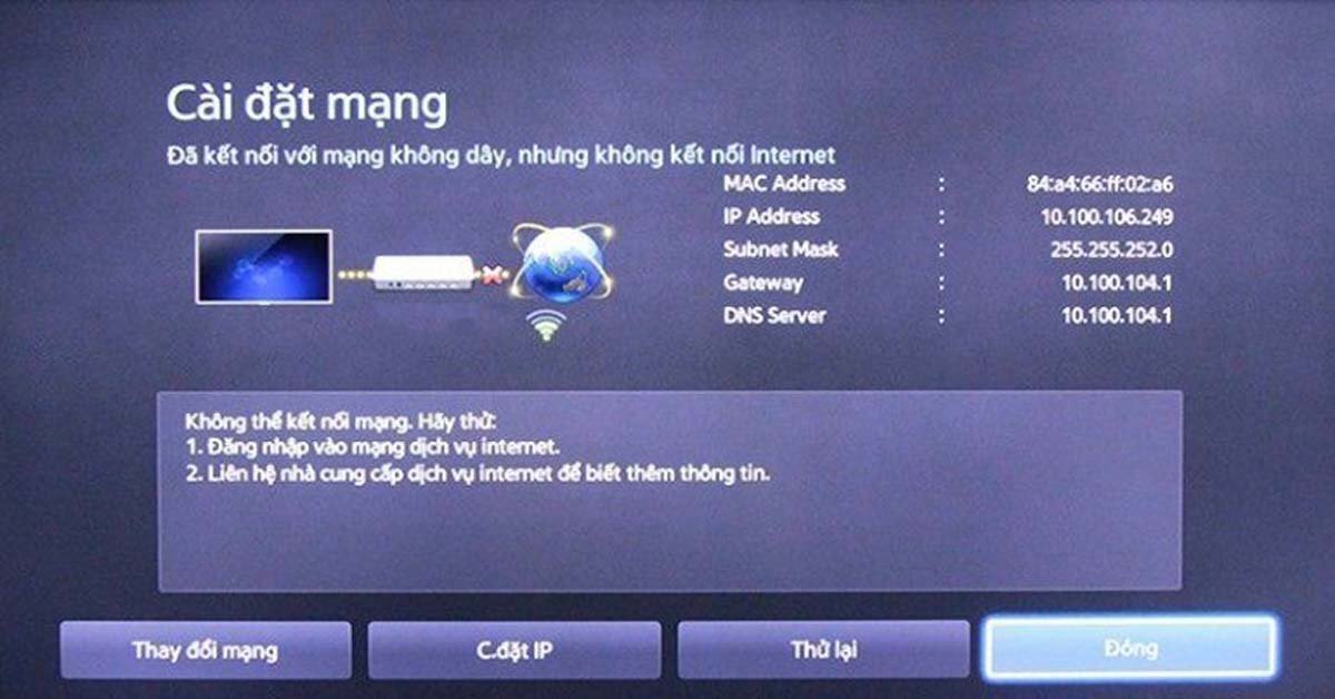 Cách sử lý tivi lg 4k 55UT8050PSB vào mạng chậm?