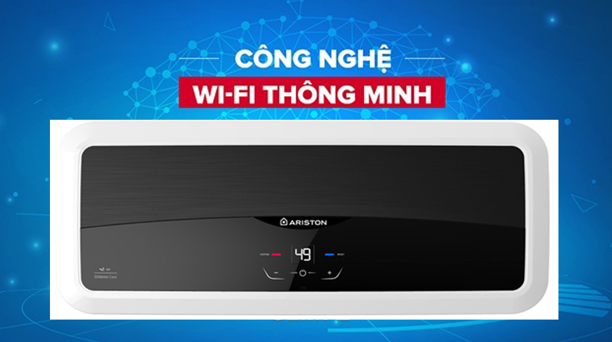 Cách kết nối wifi bình nóng lạnh Ariston 30 lít Slim3 Top Wifi