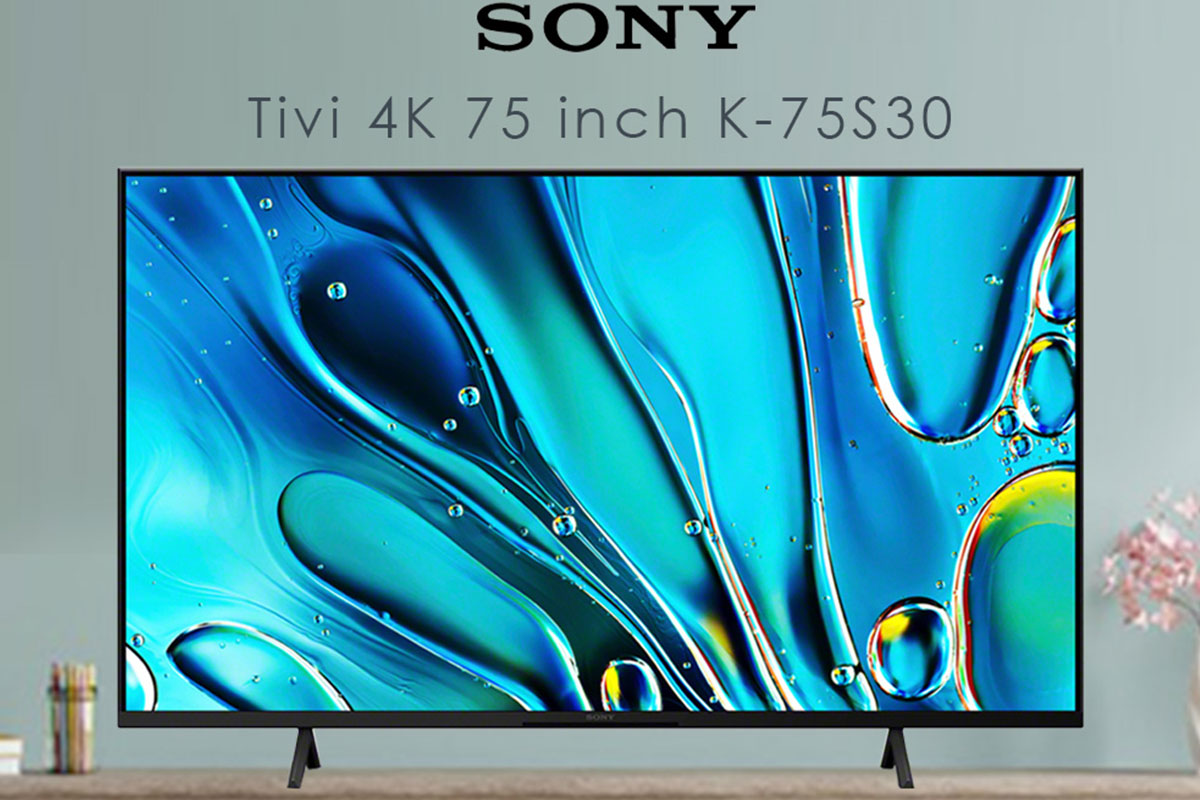 Mê phim không thể bỏ qua Google Tivi Sony 75 Inch 4K K-75S30