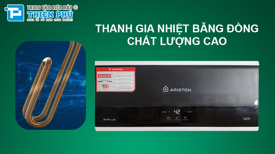 Bình nóng lạnh Ariston 20 Lít Slim3 20 LUX - Lưu giữ nước nóng đến 48 giờ