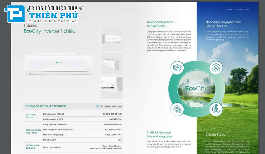 So sánh về hai dòng điều hòa Casper 2024 EcoCity Gen 2 và Eco Prime