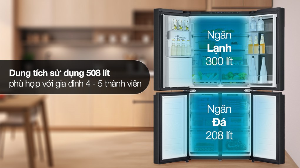 Những điều mà ít ai biết về chiếc tủ lạnh LG 4 cánh LFI50BLMAI
