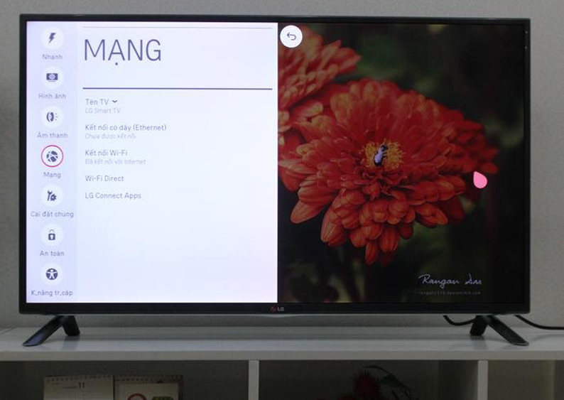 Cách sử lý tivi lg 4k 55UT8050PSB vào mạng chậm?