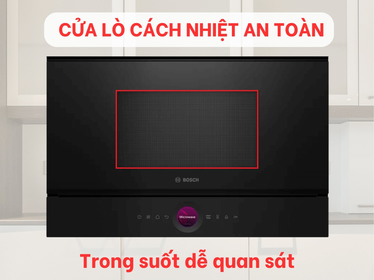 Lò vi sóng Bosch BFL7221B1đảm bảo an toàn cho người sử dụng