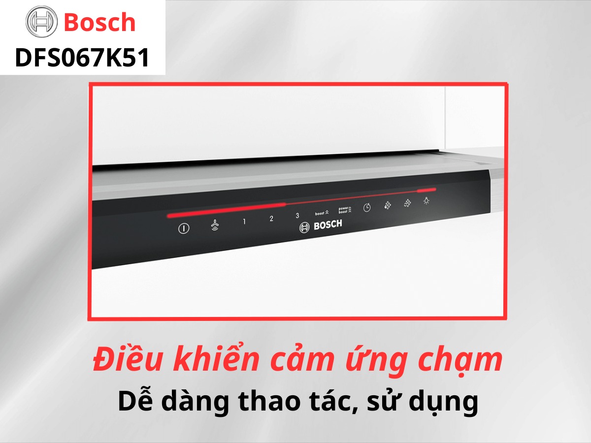 Bảng điều khiển cảm ứng dễ dàng sử dụng