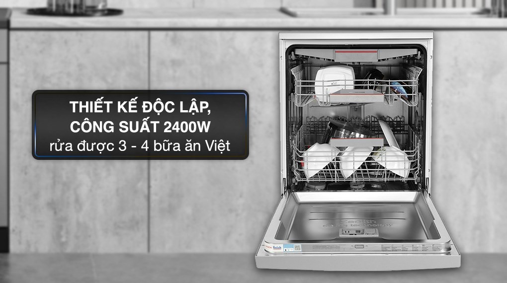 Khối lượng rửa lên tới 14 bộ bát đĩa Châu Âu