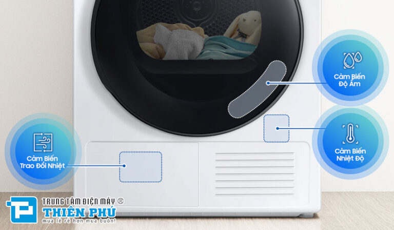 Đặc điểm và công nghệ nổi bật của máy sấy quần áo Samsung 9kg DV90T7240BH/SV
