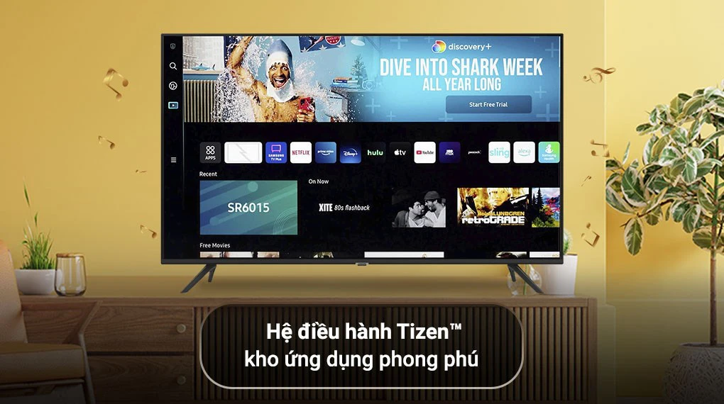 Tìm hiểu về chiếc Smart Tivi samsung UA43AU7002KXXV: Nguồn gốc, thiết kế và tính năng