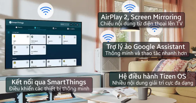 Smart Tivi Samsung UA65BU8000KXXV có tính năng gì nổi trội