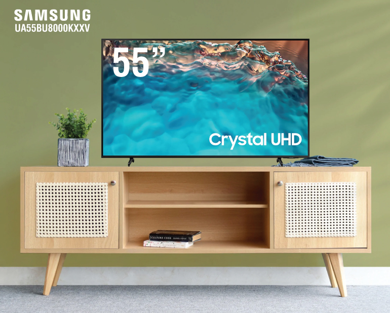 Khám phá công nghệ đỉnh cao trên Smart Tivi samsung 55 inch UA55BU8000KXXV