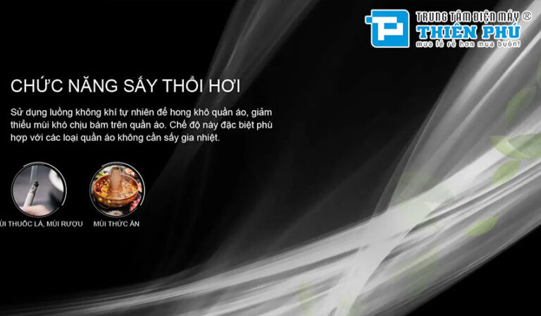 Máy sấy quần áo Aqua AQH-V901K.PS 9Kg sấy nhanh, diệt khuẩn, bảo vệ sợi vải tối ưu