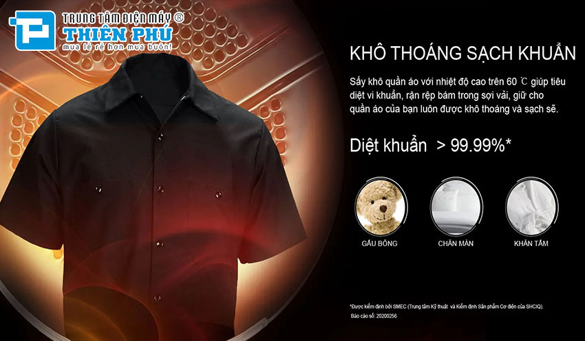 Máy Sấy Quần Áo Aqua AQH-V901K.PS 9Kg