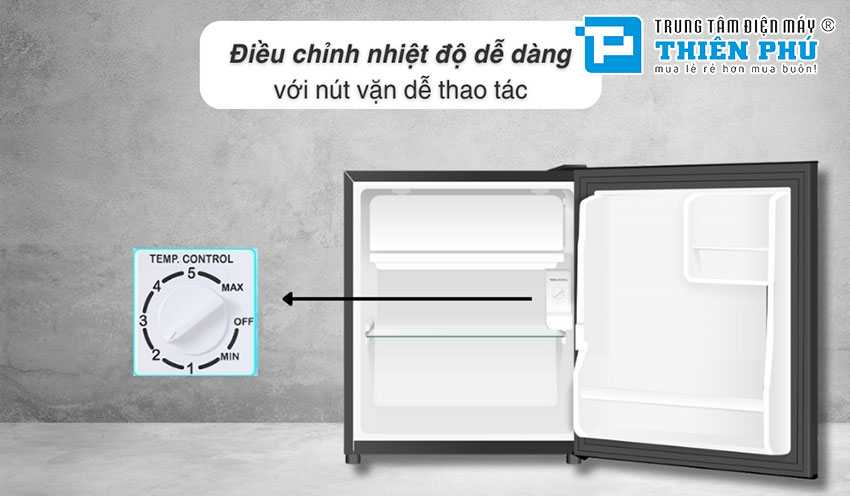 Tủ lạnh Aqua 50 lít AQR-D60FA(BS)