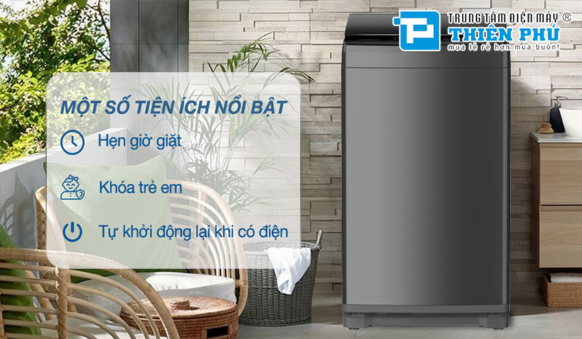 Máy giặt 10kg ES-W10NV-GY giải pháp giặt sạch an toàn hiệu quả