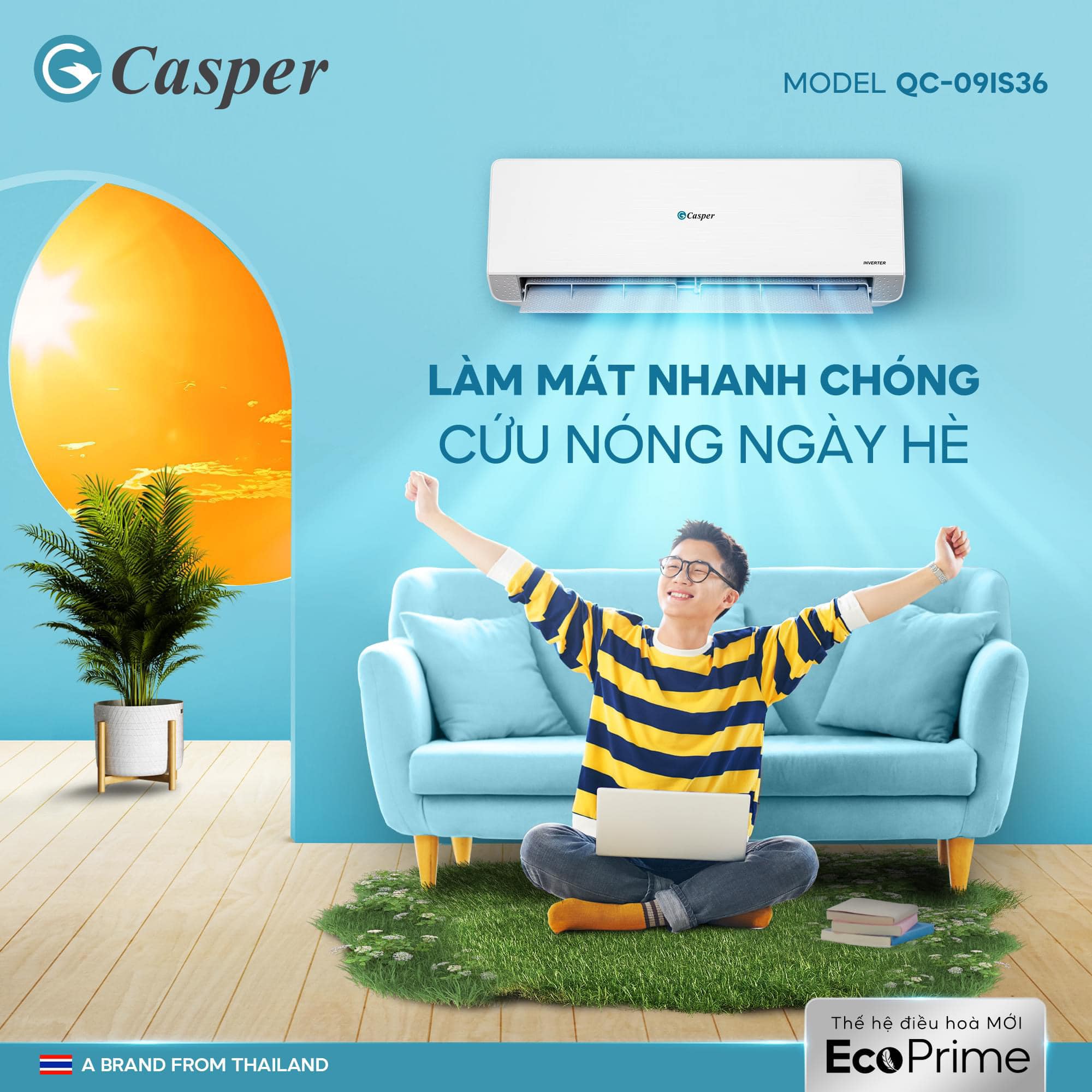 Điều hòa Casper QC-09IS36, sản phẩm bảo vệ sức khỏe cả nhà đáng mua nhất