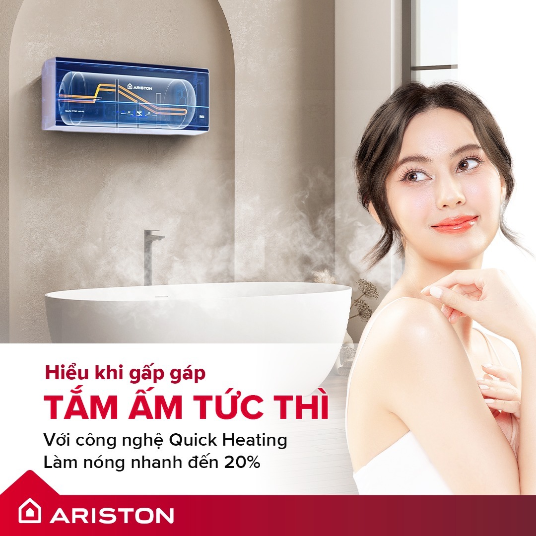 Tìm hiểu lý do bình nóng lạnh Ariston Slim3 30 Top Wifi luôn cháy hàng?