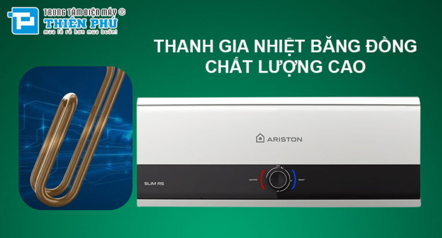 Bình nóng lạnh Ariston 20 lít Slim3 20 RS giá rẻ - Làm nóng nhanh, giữ nhiệt tốt