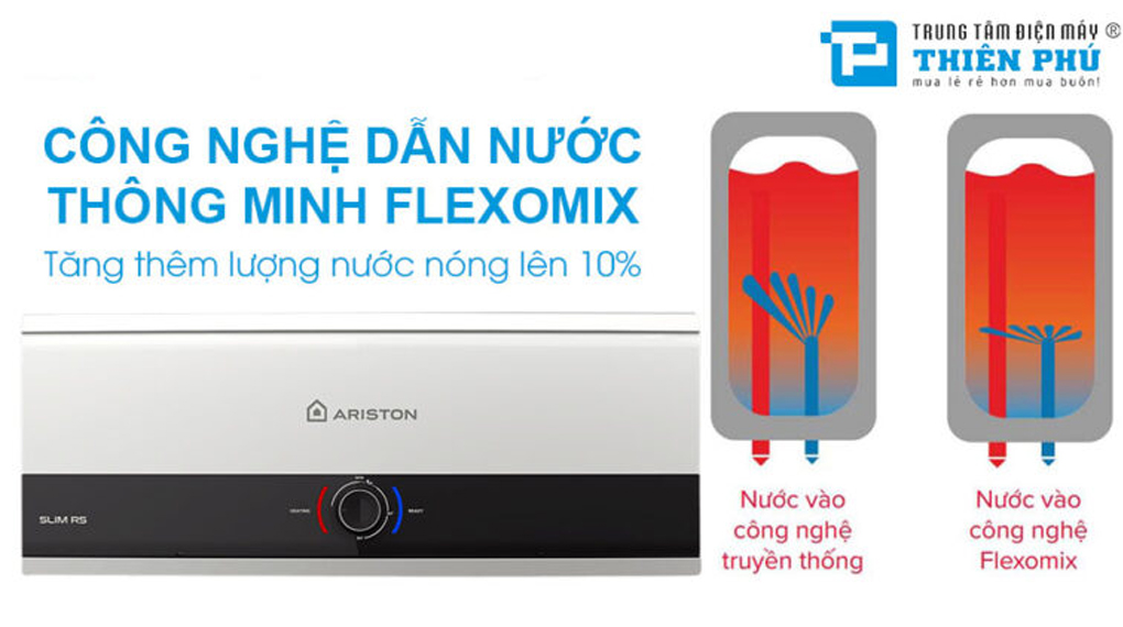 5 Ưu điểm nổi bật trên bình nóng lạnh Ariston Slim3 25 RS