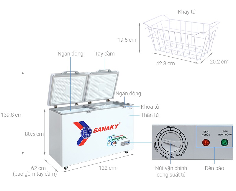 Tủ đông Sanaky VH-3699A4K có đặc điểm gì mà thu hút người dùng đến vậy?