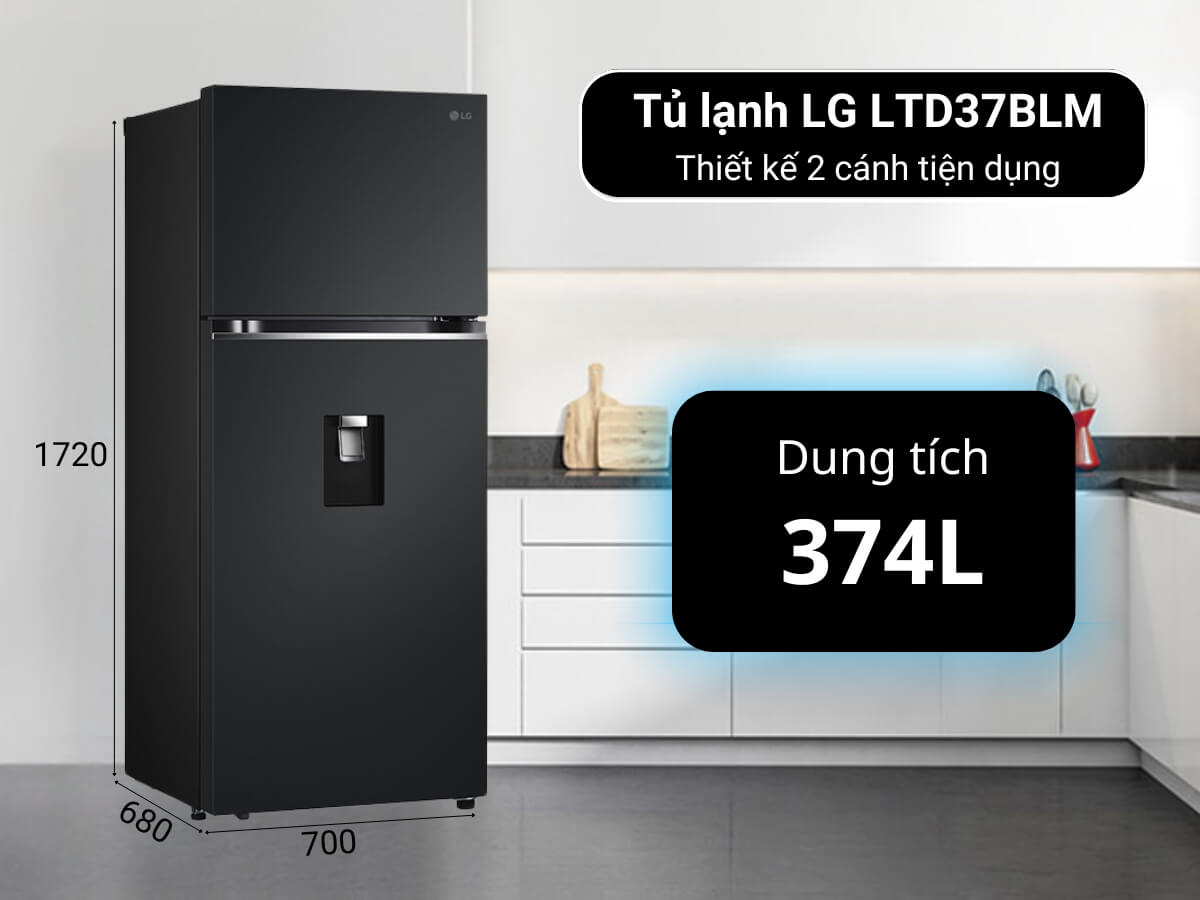 Nằm trong phân khúc giá rẻ vậy tủ lạnh LG LTD37BLM có gì đặc biệt?