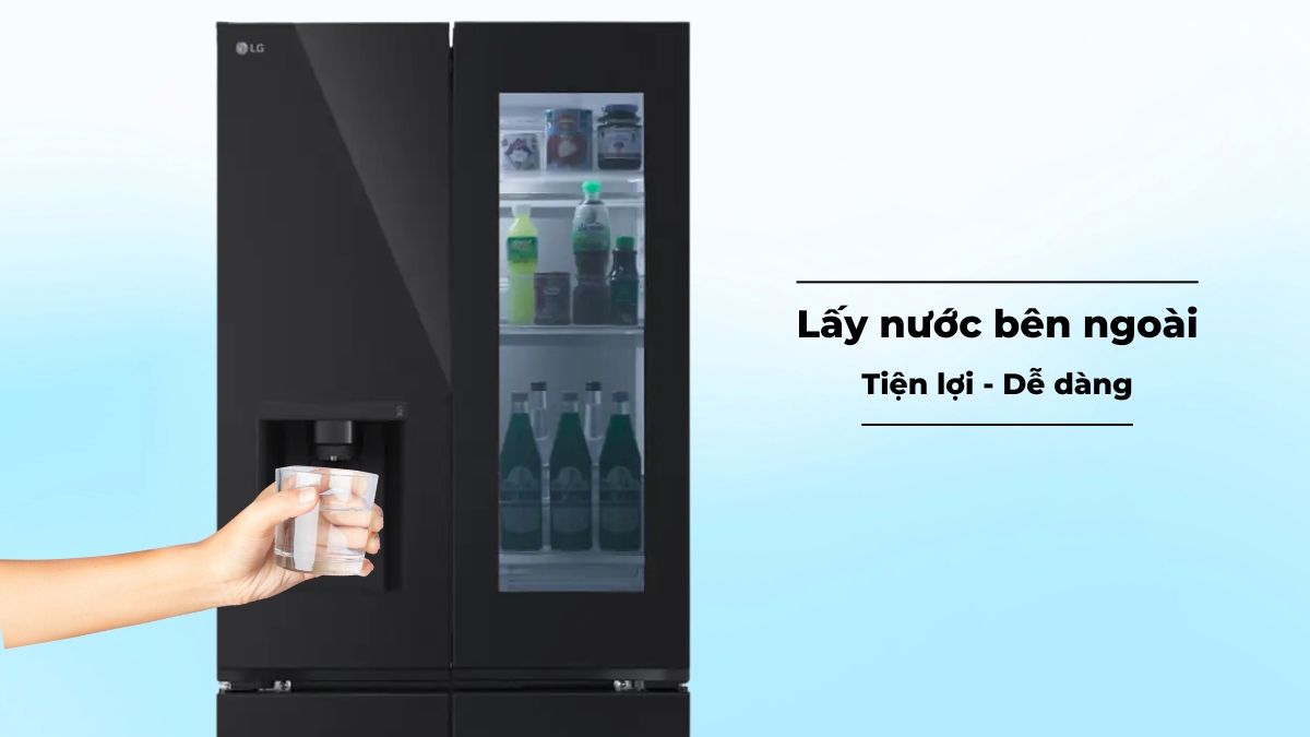 Tìm hiểu tính năng ưu Việt ở tủ lạnh LG LFB61BLGAI 4 Cánh