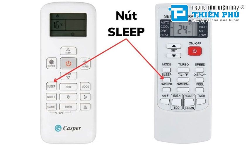Tìm hiểu về nút Sleep trên điều hòa Casper là gì, mang lại lợi ích nào?