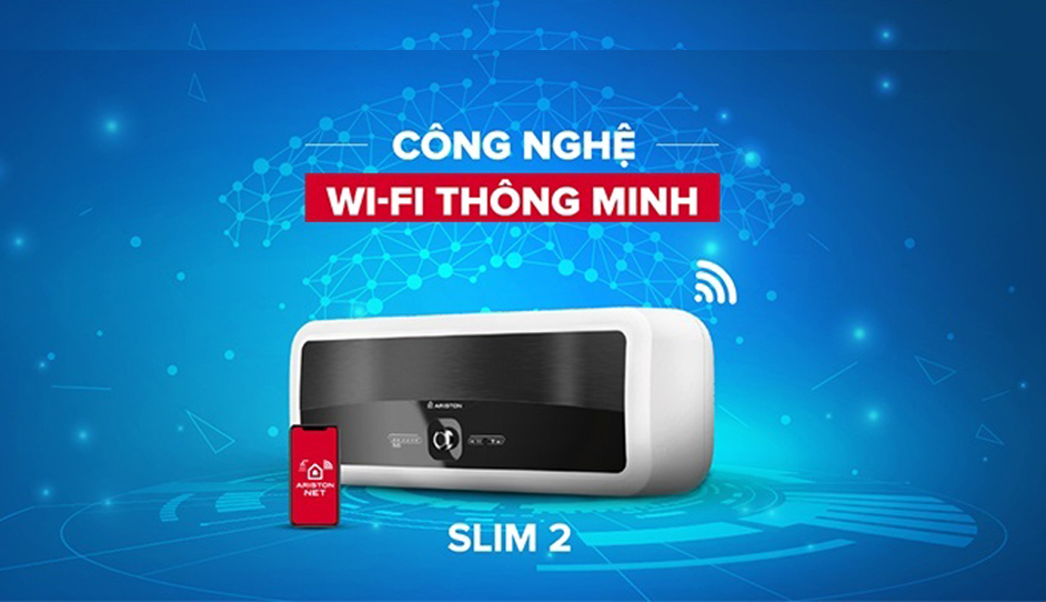 Bình nóng lạnh Ariston Wifi Slim2 20Lux-D AG+ giá tốt, nhiều tính năng vượt trội