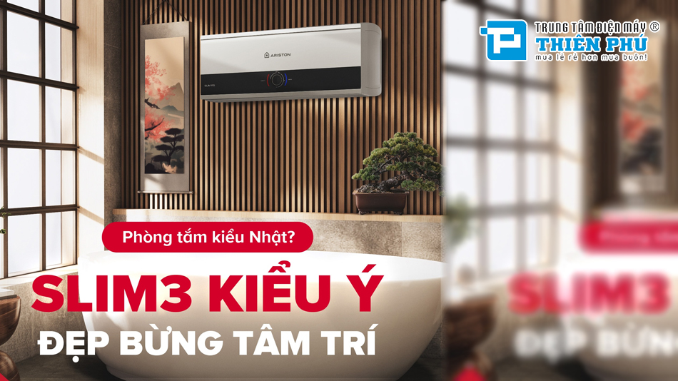 5 Lợi ích khi sử dụng bình nóng lạnh Ariston Slim3 30 RS