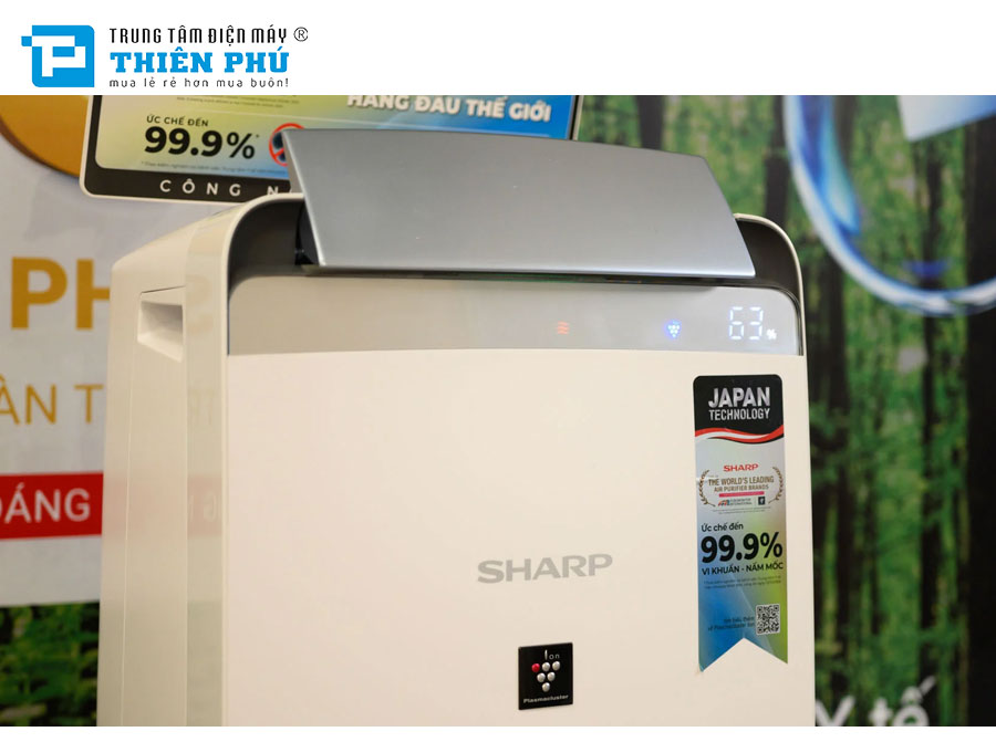 Máy lọc không khí hút ẩm Sharp DW-J20FV-W, vừa chống ẩm mốc mà lại lọc không khí