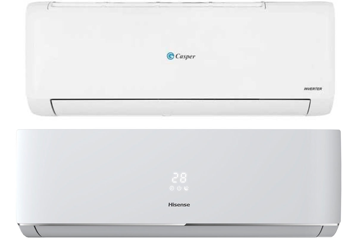 So sánh chất lượng giữa điều hòa Casper TC-09IS36 và Hisense AS-10TR4RYDTU02