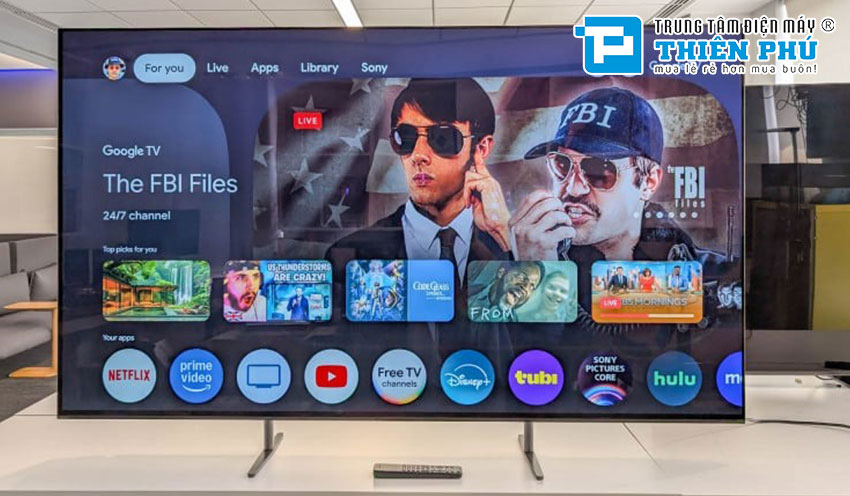 Tivi Sony 55 inch 4K OLED K-55XR80, nhỏ gọn nhưng xem phim cực đã