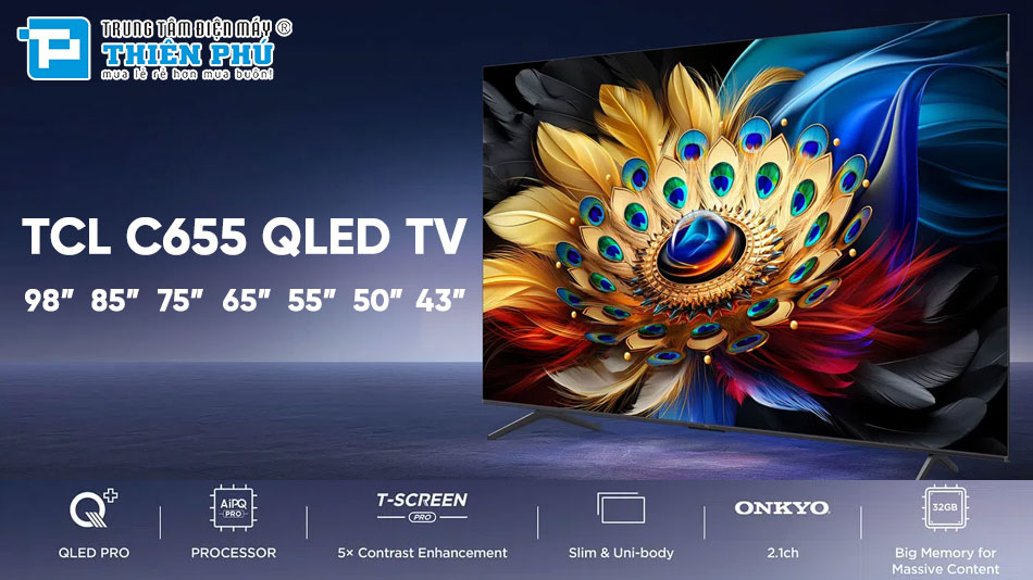 Google Tivi TCL QLED 4K 65 Inch 65C655