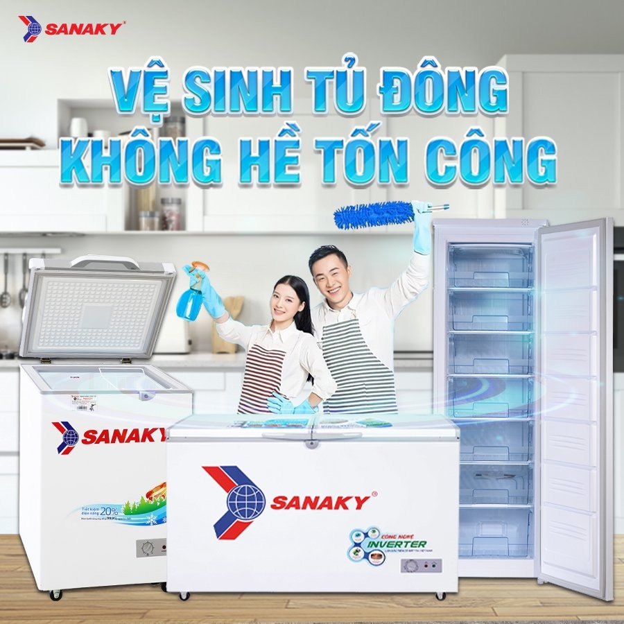 Hướng dẫn lắp đặt và bảo dưỡng tủ đông, tủ mát Sanaky chính hãng